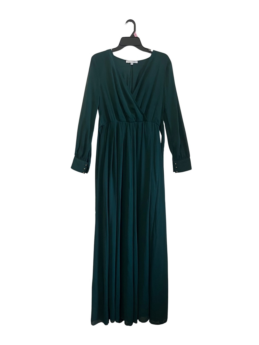 BALTIC BORN Dark Green Long Sleeve Maxi Dress
